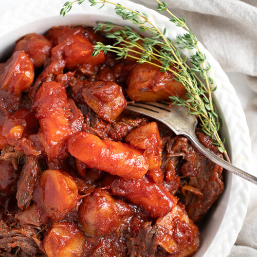 Tangy Tomato Pot Roast (Slow Cooker or Oven) Seasons and Suppers