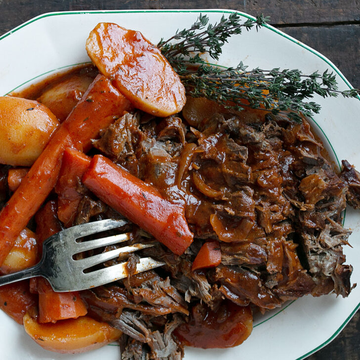 Tangy Tomato Pot Roast (Slow Cooker or Oven) Seasons and Suppers
