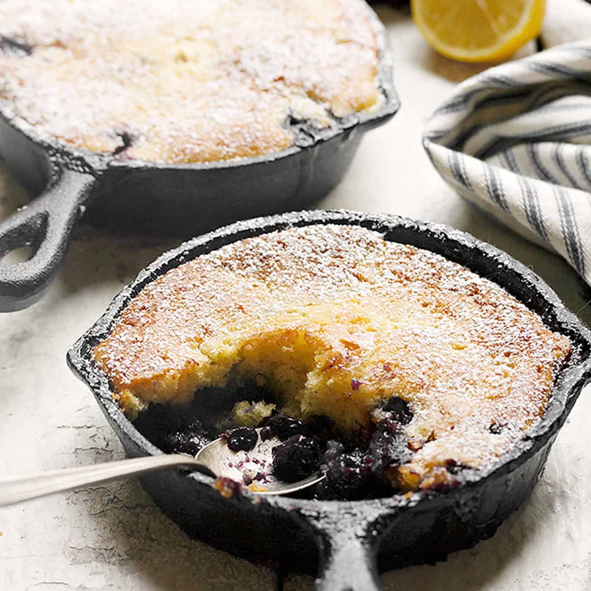 Blueberry Lemon Pudding Cake Seasons and Suppers