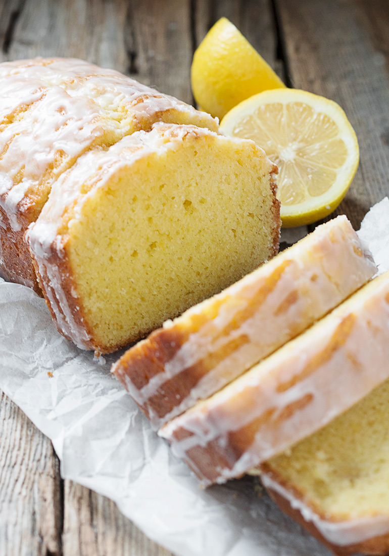 Glazed Lemon Pound Cake Loaf