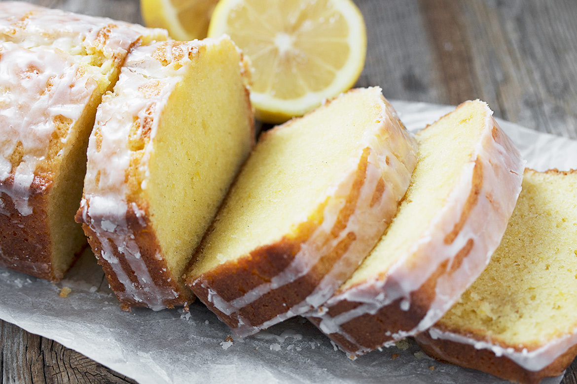Glazed Lemon Pound Cake Loaf