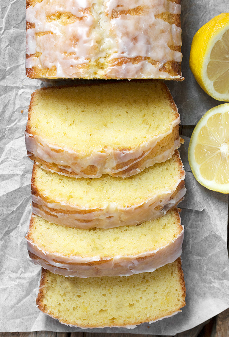 Glazed Lemon Pound Cake Loaf