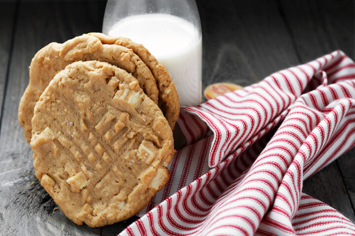 Double Peanut Butter and White Chocolate Chunk Cookies