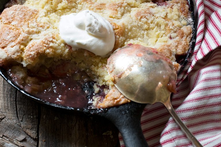 Strawberry Rhubarb Cobbler Seasons and Suppers
