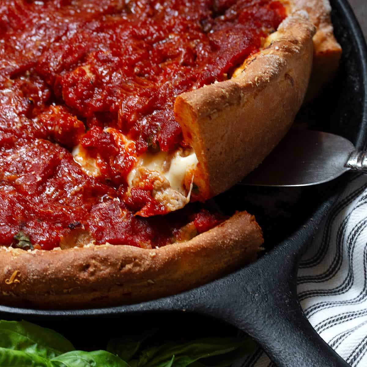 Chicago Style Deep Dish Pizza
