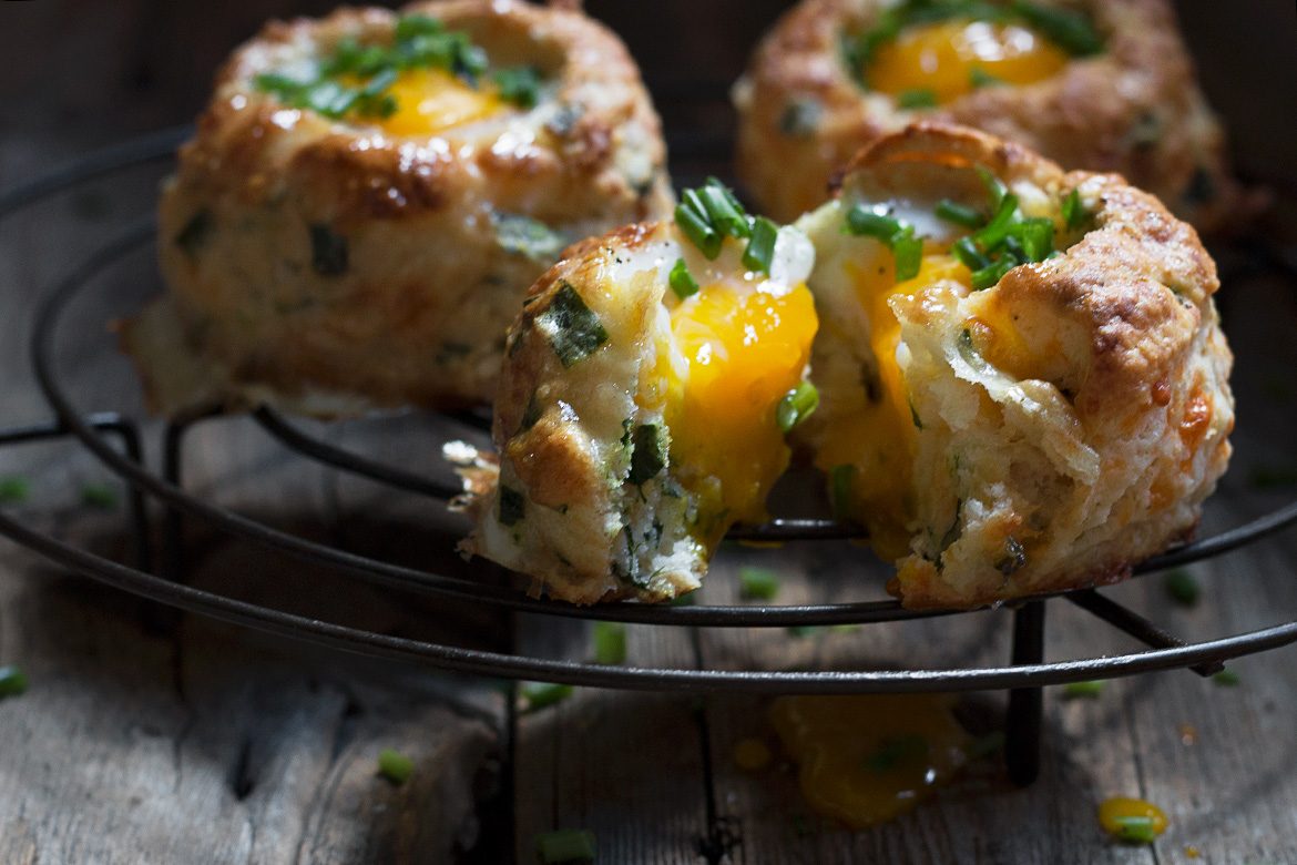 Cheddar Chive & Egg Buttermilk Biscuits Seasons and Suppers