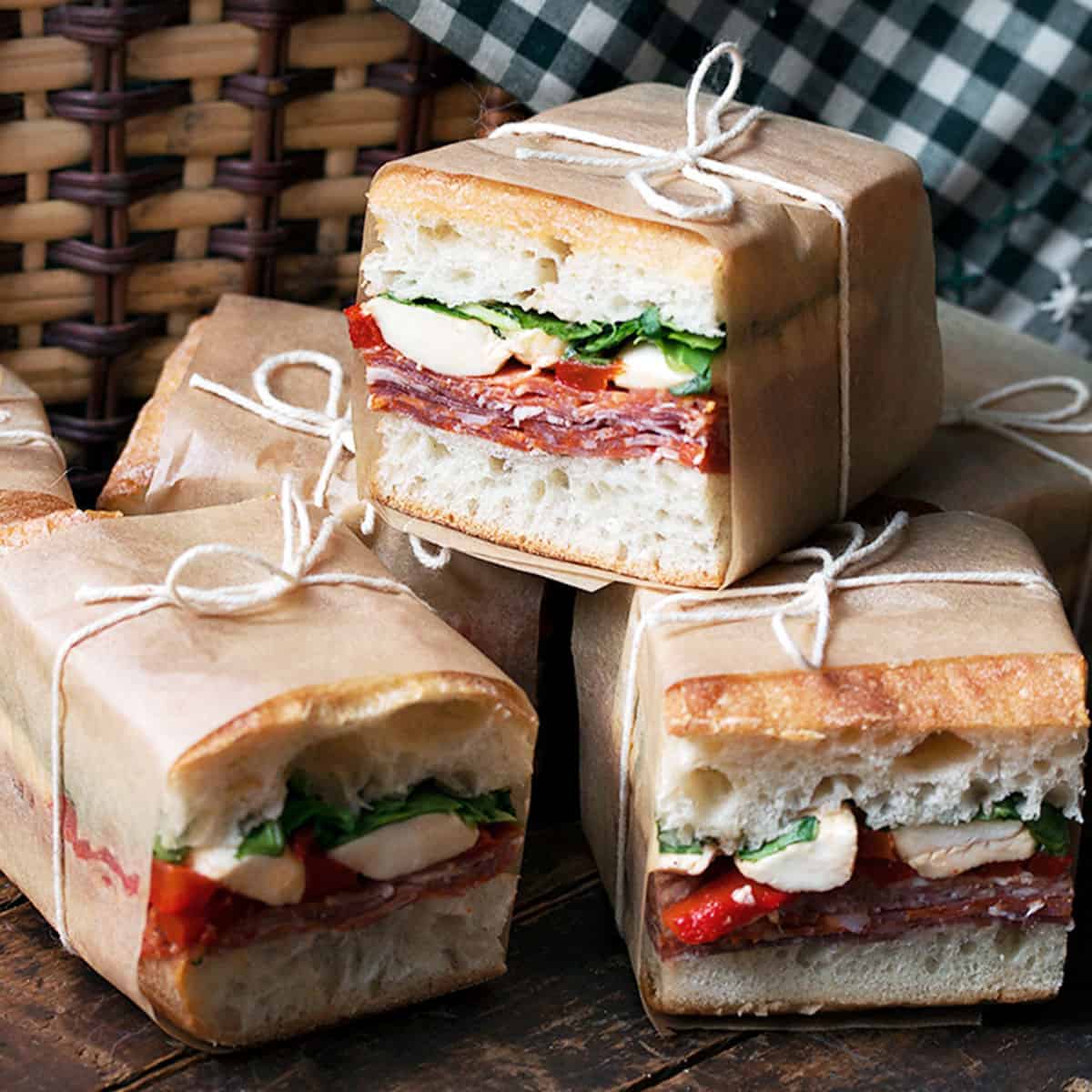 Pressed Italian Picnic Sandwiches - Seasons and Suppers