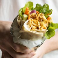 Rotisserie Chicken Shawarma Pita Wrap