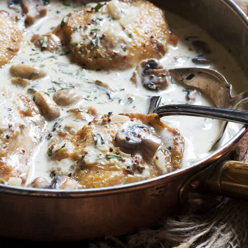 Creamy Mushroom Tarragon Chicken Seasons and Suppers