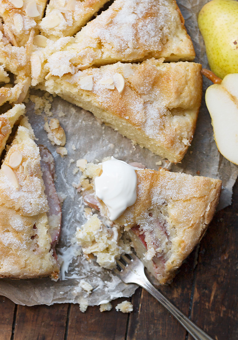 French Pear Cake with Crème Fraîche Seasons and Suppers