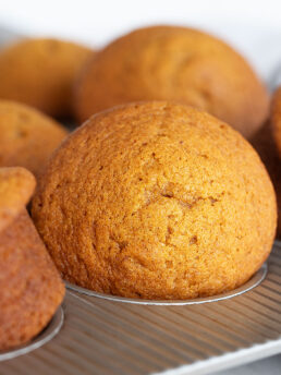 simply perfect pumpkin muffins in muffin tins