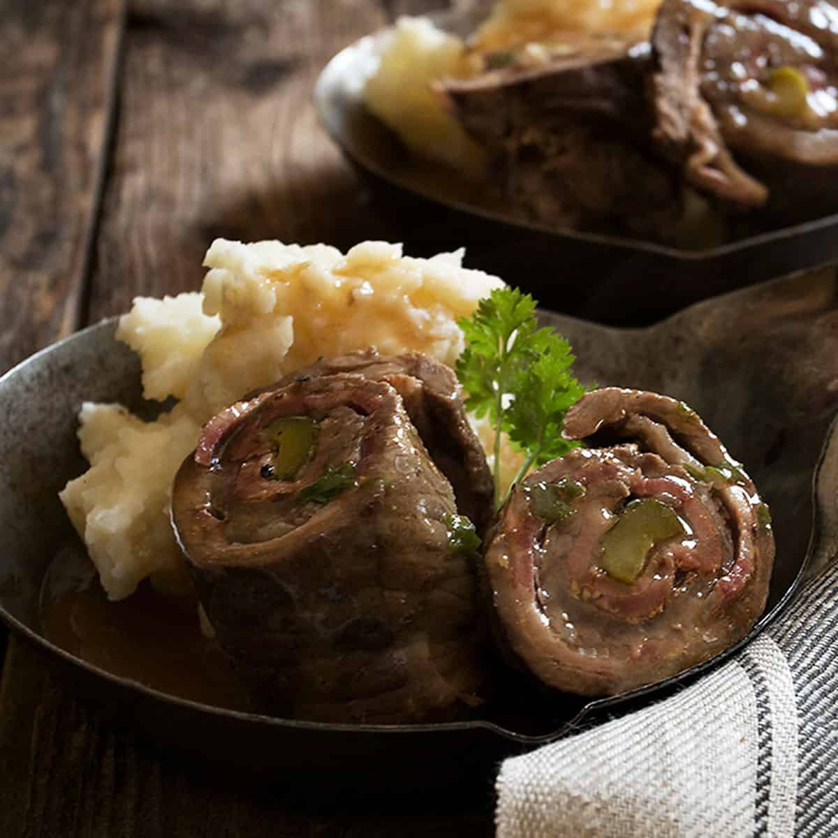 Traditional German Beef Rouladen - Seasons and Suppers