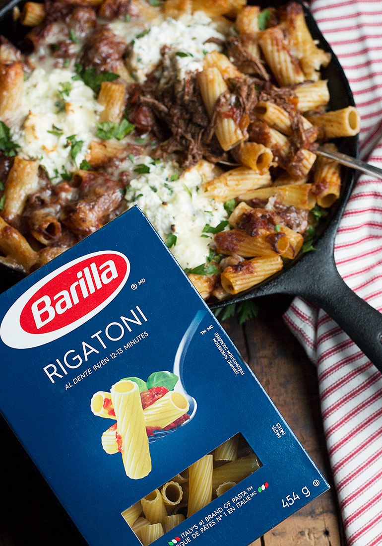 Baked Rigatoni with SlowCooked Brisket Ragu and Ricotta