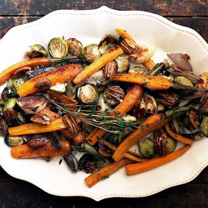 Maple Roasted Vegetables with Candied Maple Pecans Seasons and Suppers
