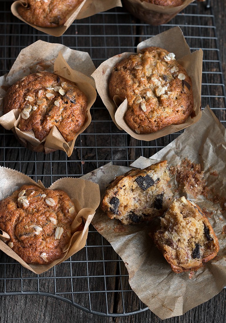 Banana Chocolate Chunk Muffins