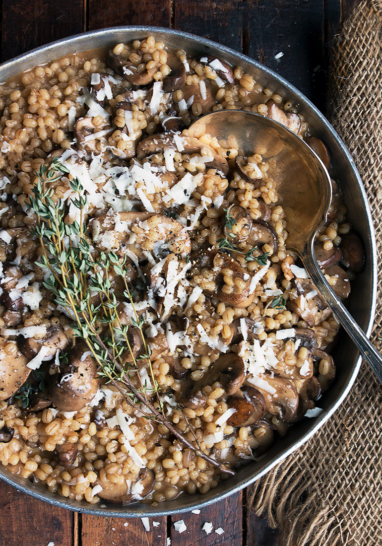 Barley Risotto with Mushrooms