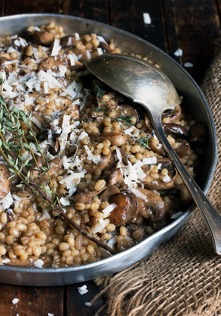 Barley Risotto with Mushrooms