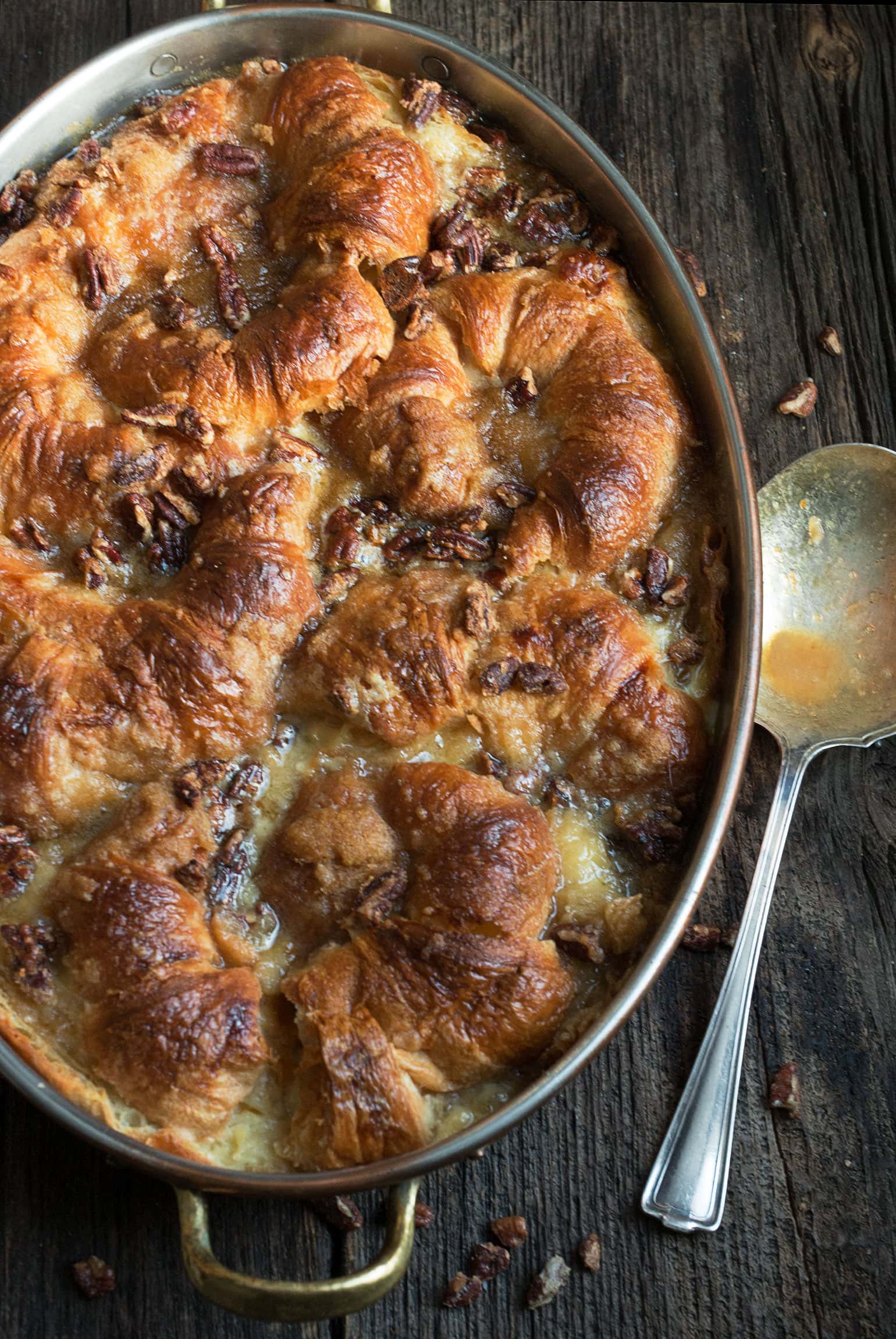 Butter Pecan Croissant Bread Pudding