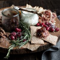 Cranberry Themed Holiday Charcuterie