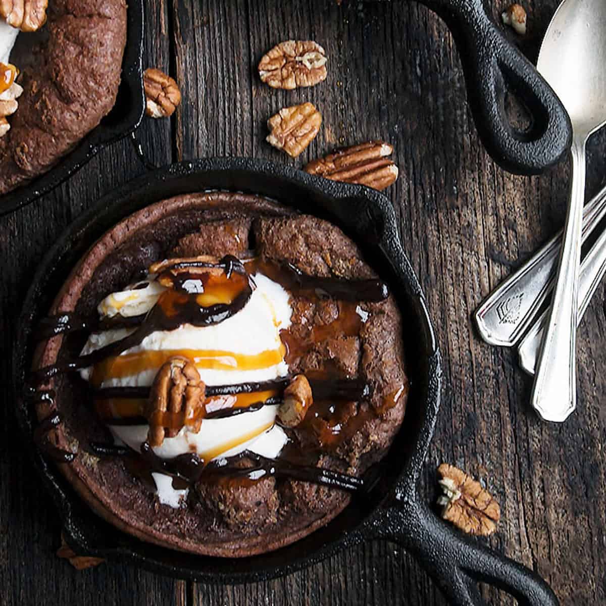 Chocolate Dutch Baby Sundaes