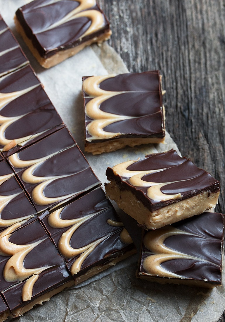 No-Bake Peanut Butter Cup Squares