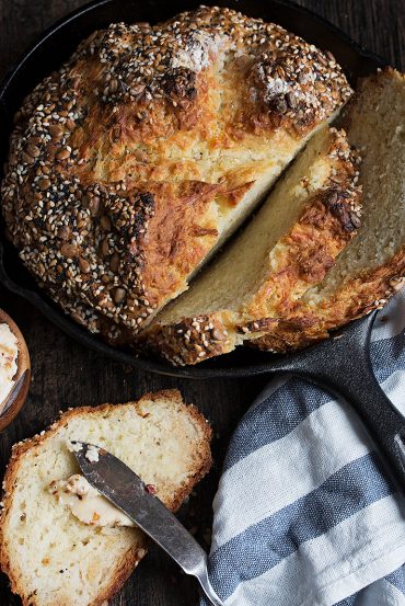 Seeded Soda Bread with Chili Butter - Seasons and Suppers