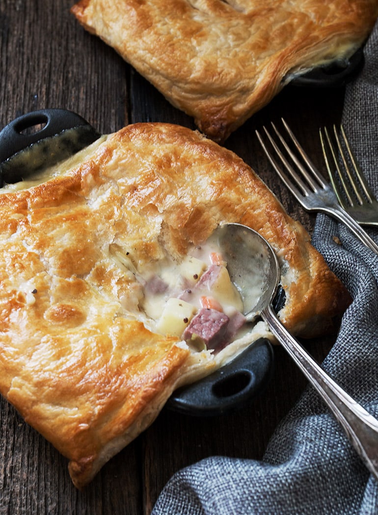 Corned Beef and Cabbage Pot Pies