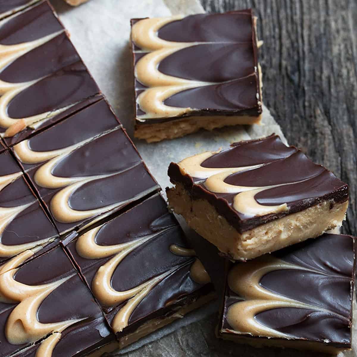 No Bake Peanut Butter Cup Squares Seasons and Suppers