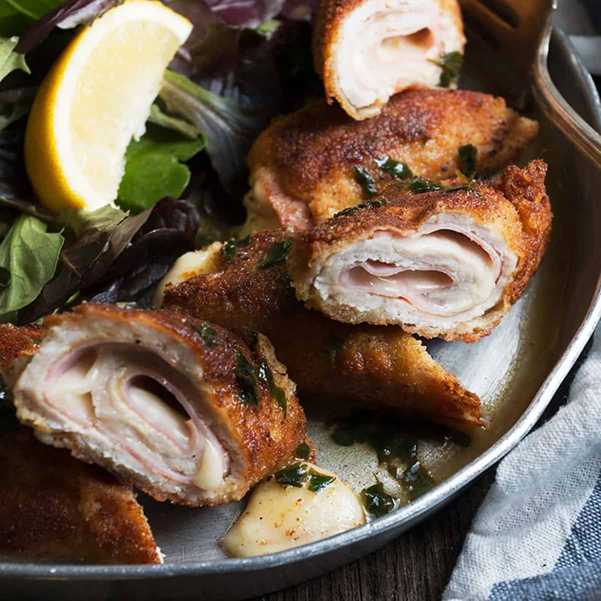 Pork Cordon Bleu with Lemon Pan Sauce Seasons and Suppers