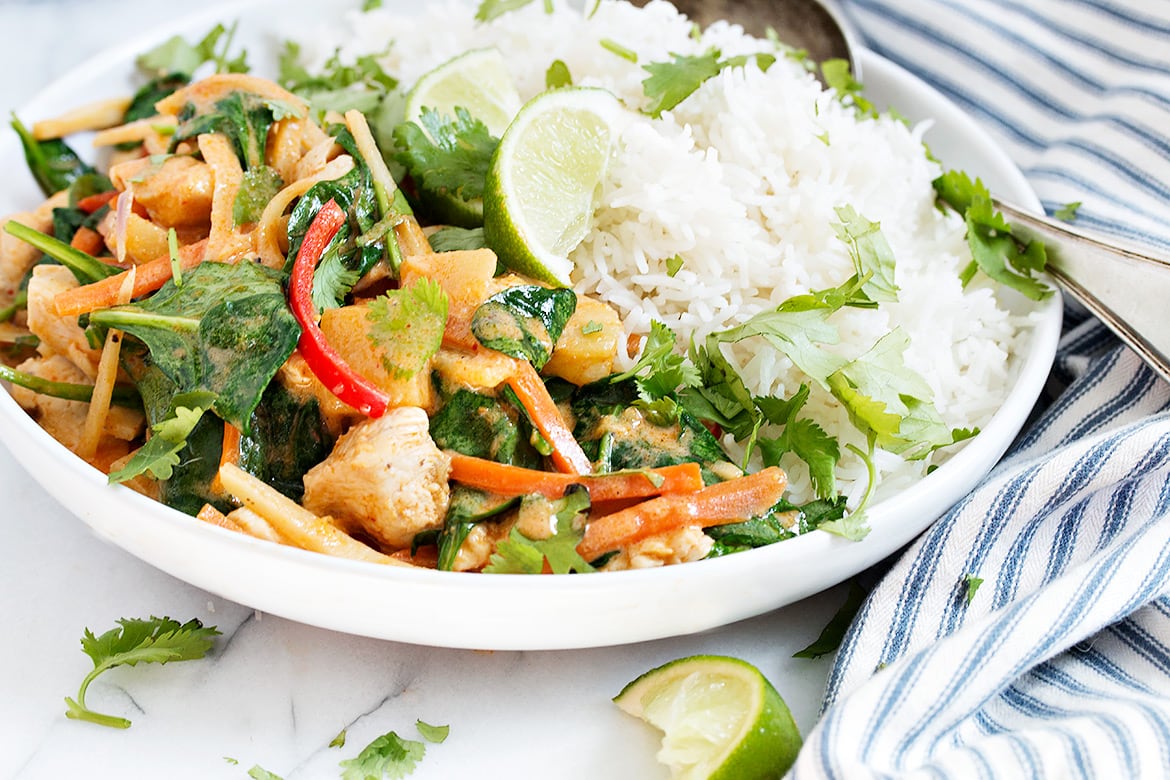 Thai Red Curry Chicken - Seasons and Suppers