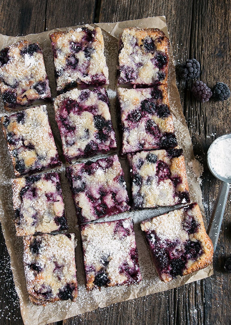 Blackberry Pie Squares