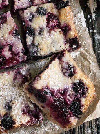blackberry crumb squares