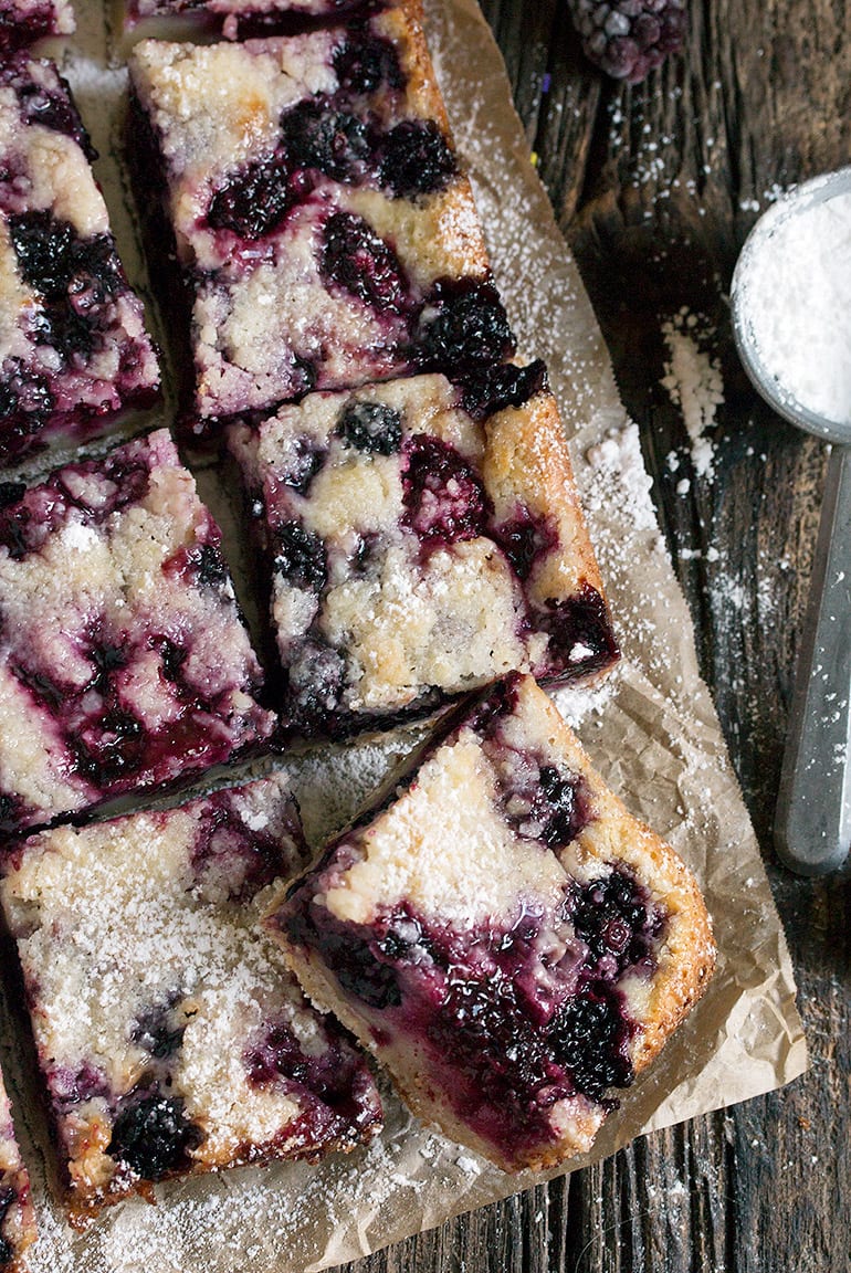 Blackberry Pie Squares