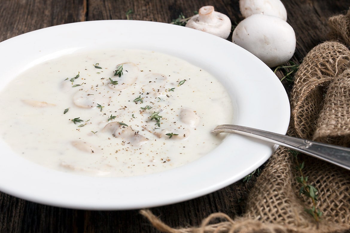 Creamy Mushroom Soup without the Cream