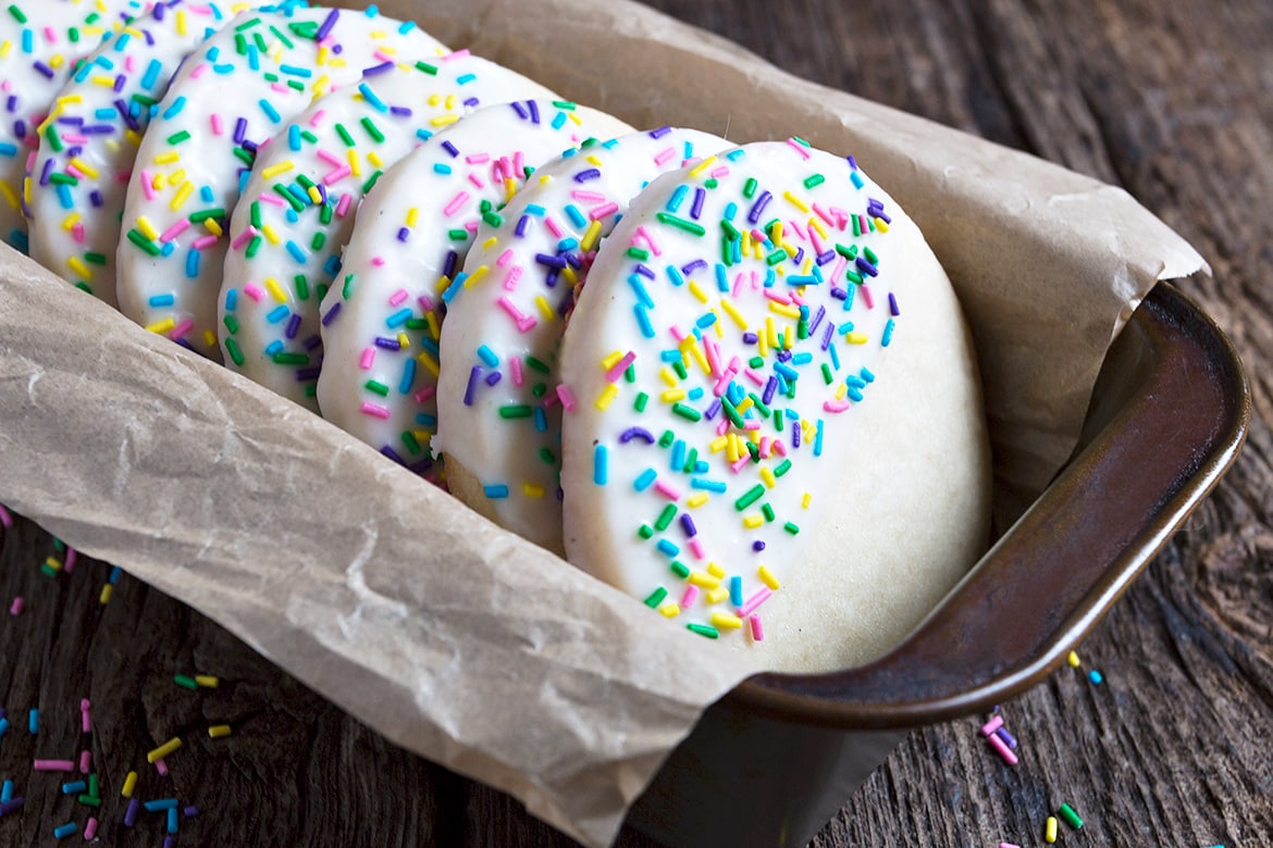 Confetti Sugar Cookies Recipe {Starbucks Copycat Cookies with Sprinkles}