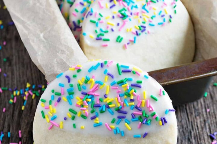 sprinkle sugar cookies in loaf pan