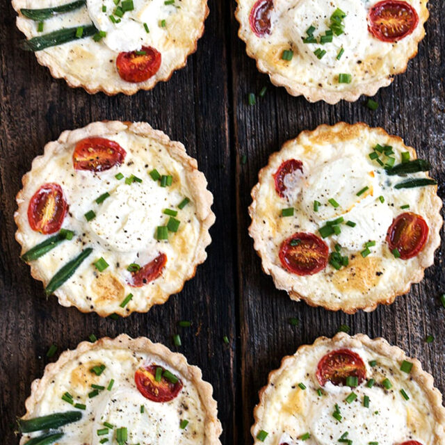 Tomato and Goat Cheese Tarts Seasons and Suppers
