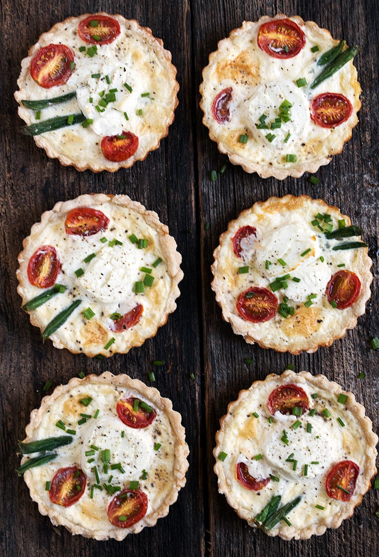 Tomato and Goat Cheese Tarts Seasons and Suppers