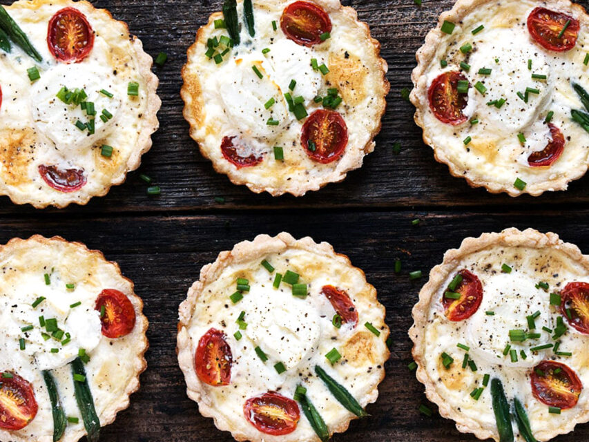 Tomato and Goat Cheese Tarts Seasons and Suppers
