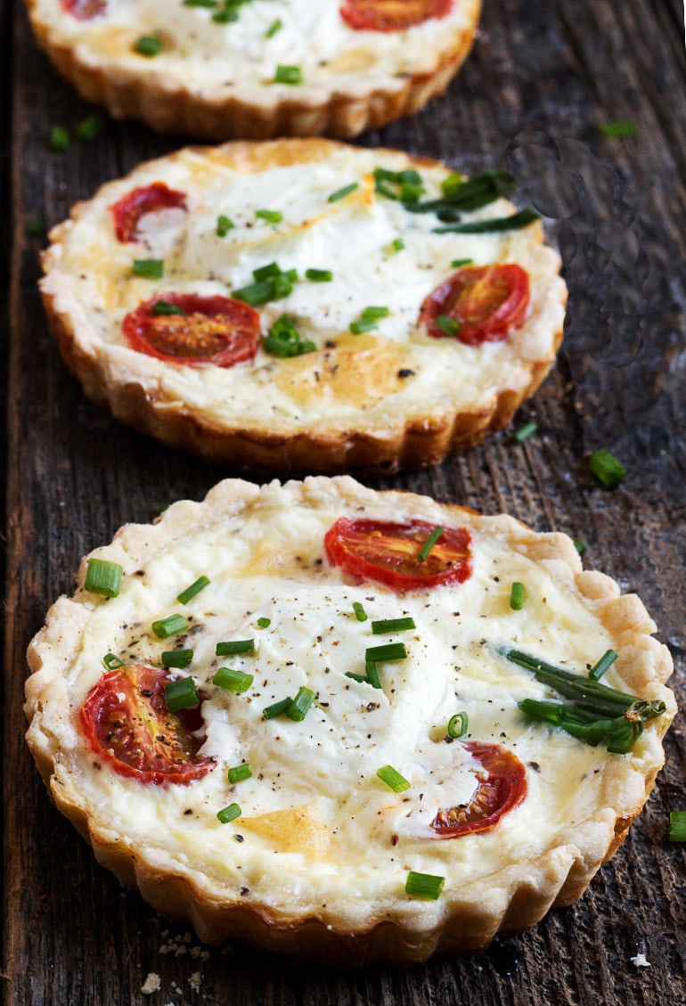 Tomato and Goat Cheese Tarts Seasons and Suppers