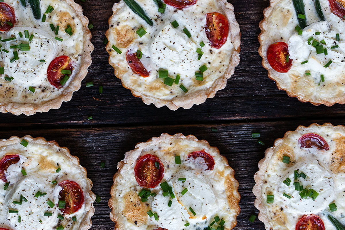 Tomato and Goat Cheese Tarts Seasons and Suppers
