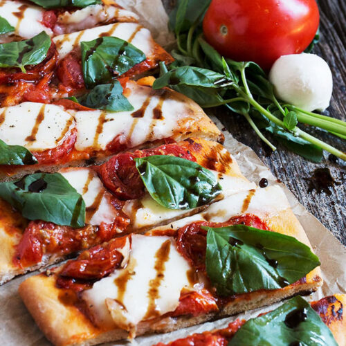 Tomato Bocconcini and Tomato Flatbread Seasons and Suppers