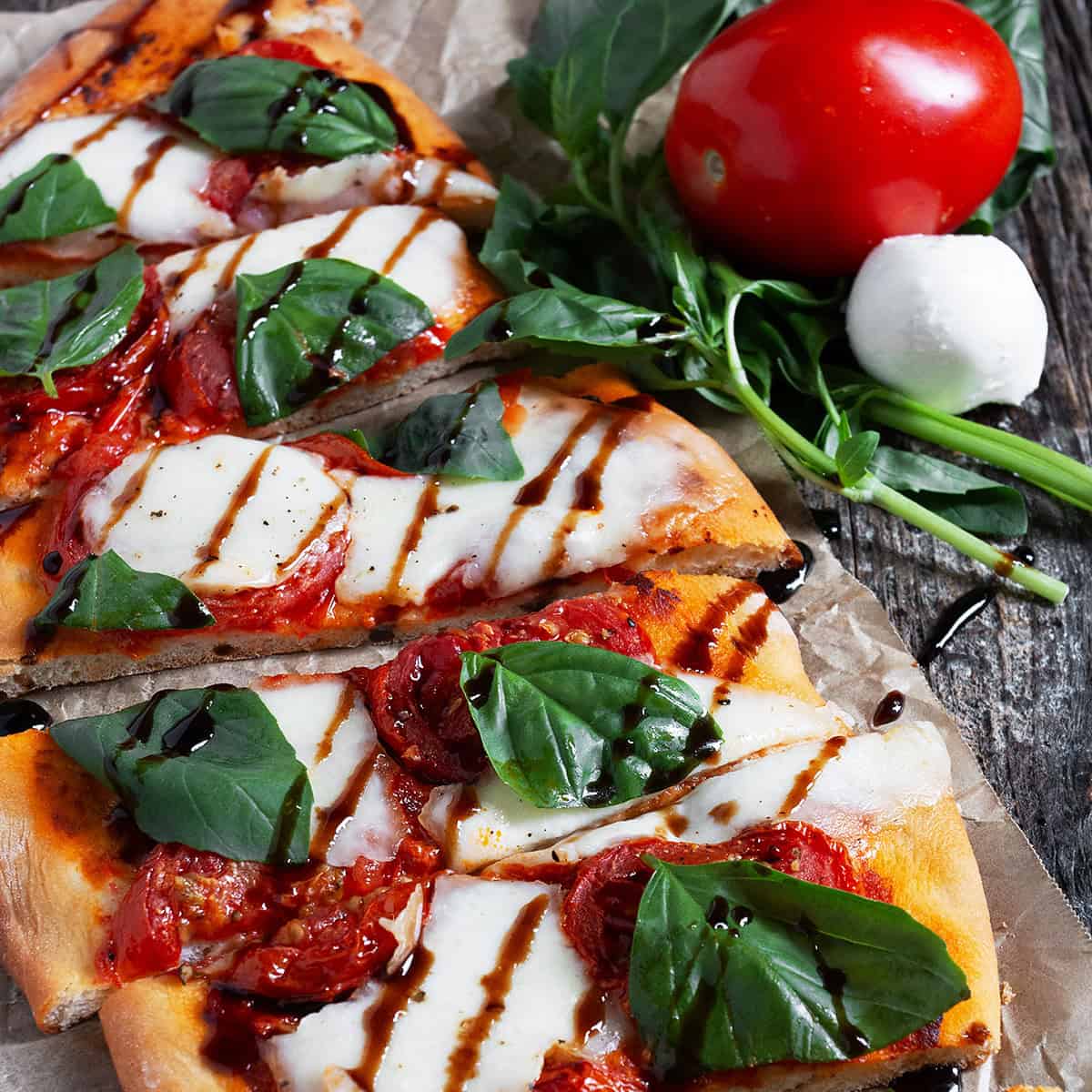 Bocconcini and Tomato Flatbread