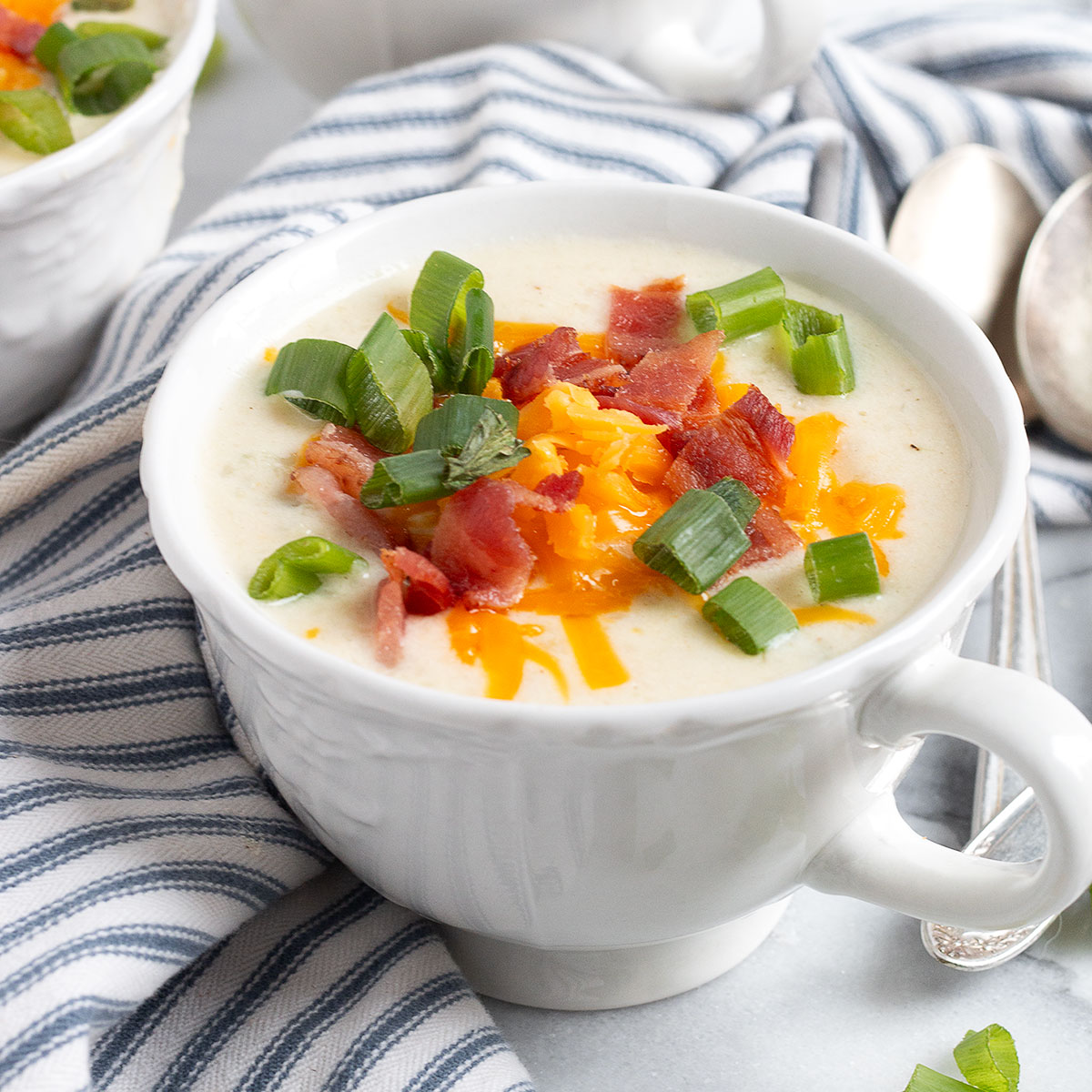 Loaded Cauliflower Soup