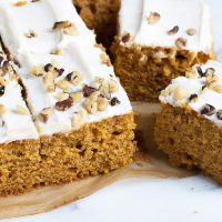 Pumpkin Cake with Cream Cheese Frosting