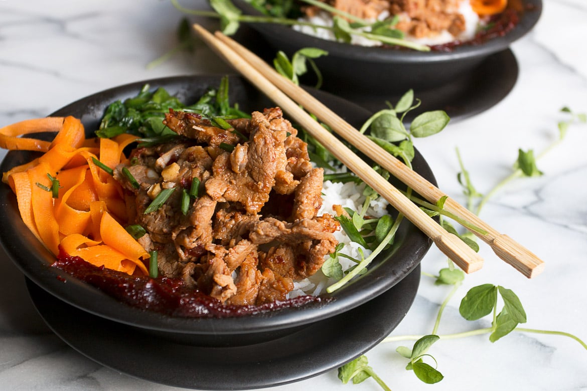 Spicy Pork and Rice Bowl