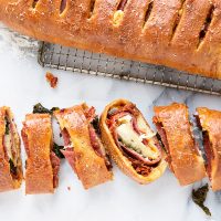 Stromboli with Sundried Tomatoes and Basil
