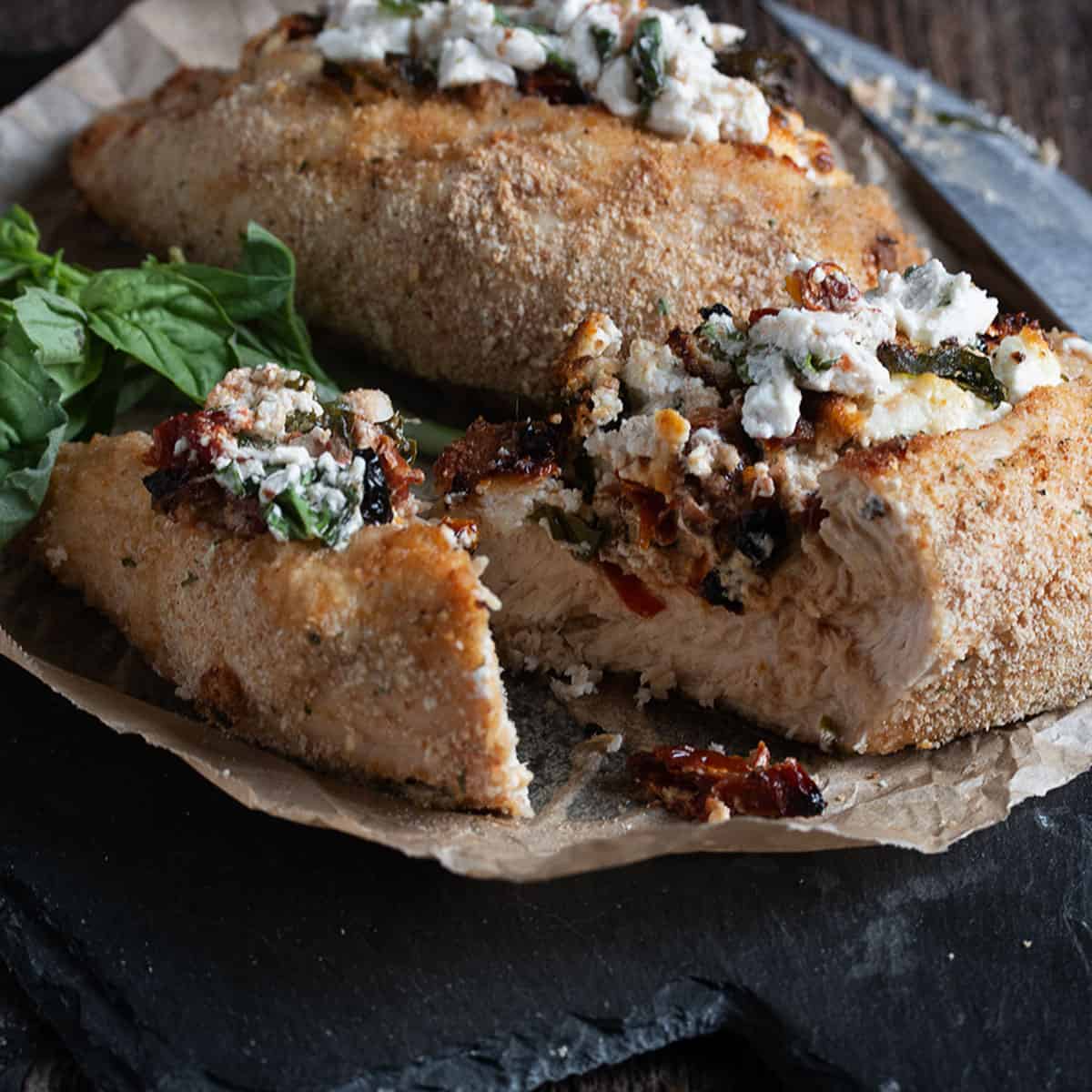 Goat Cheese Stuffed Chicken Breasts Seasons and Suppers