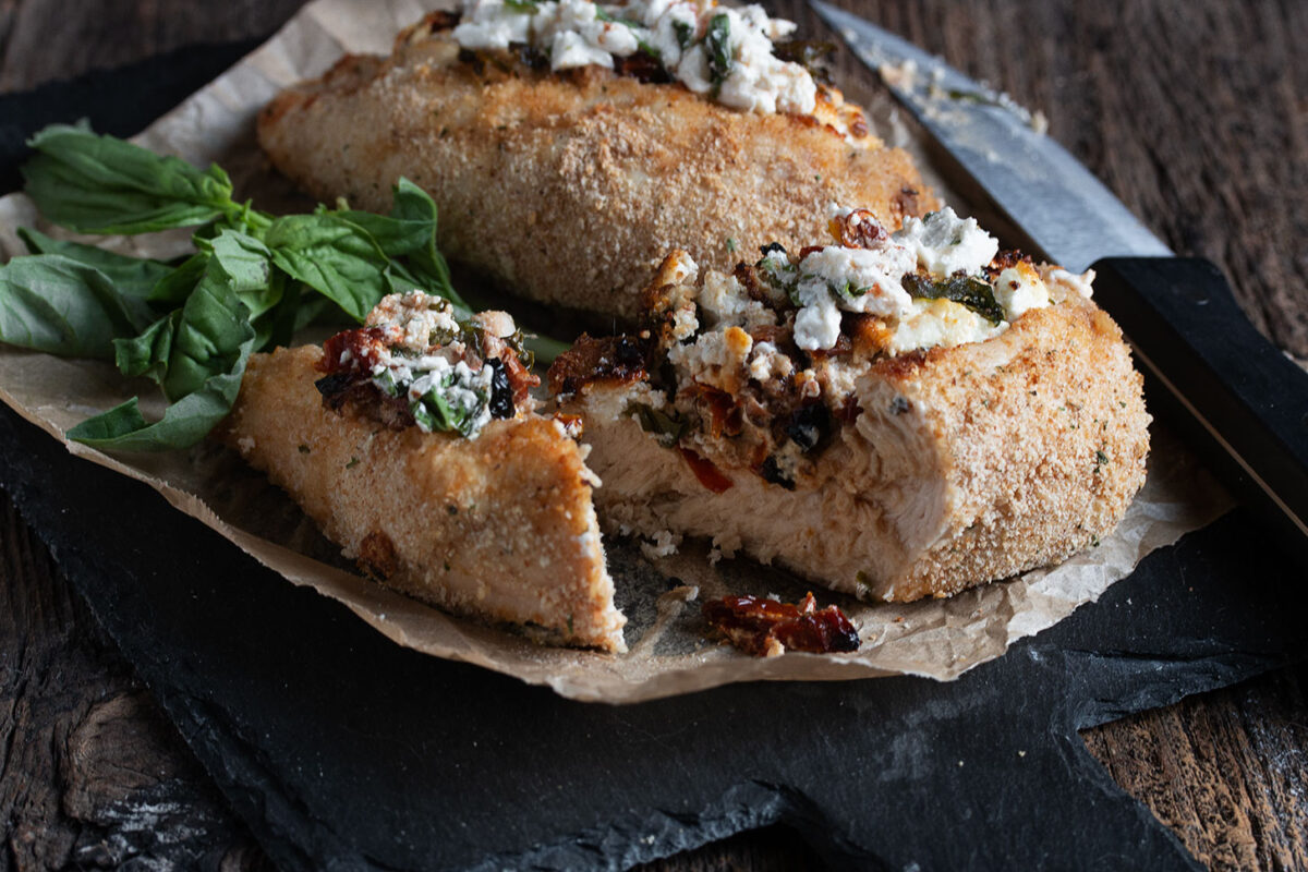 Goat Cheese Stuffed Chicken Breasts Seasons and Suppers