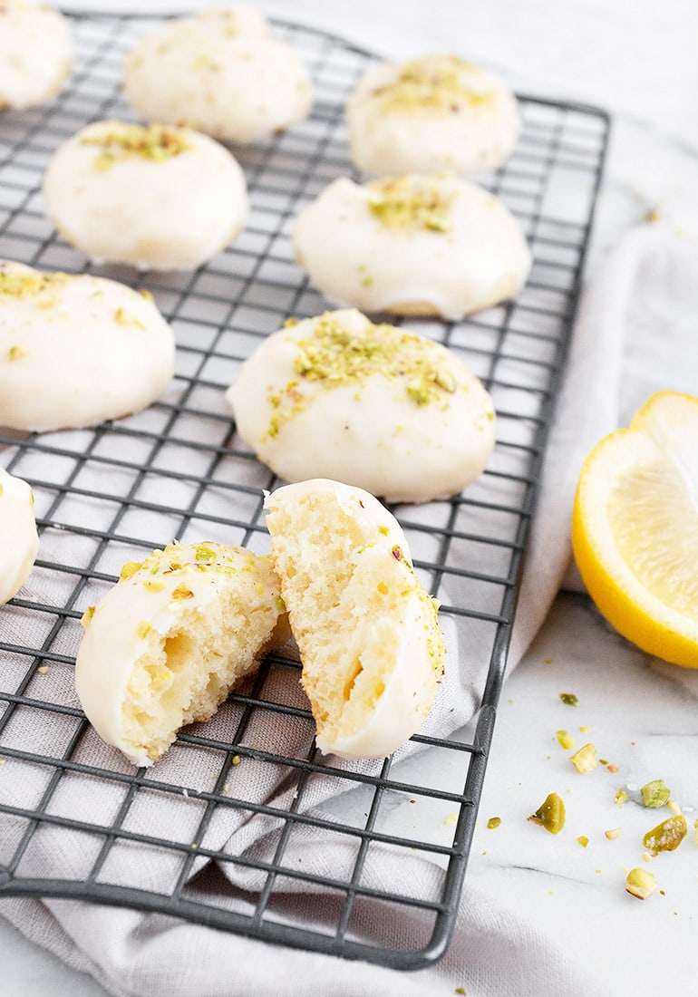 Glazed Italian Lemon Cookies